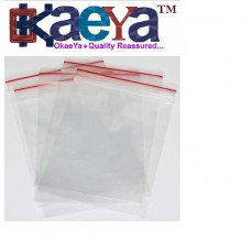 OkaeYa ZLB18034 180 Gauge Transparent Zipseal 3x4 Inches High Quality Zip Lock Pouch Bags (Pack of 100)